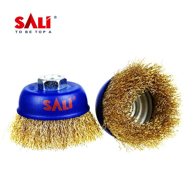 Crimped cup wire brush color box packing 4/100  M14*2